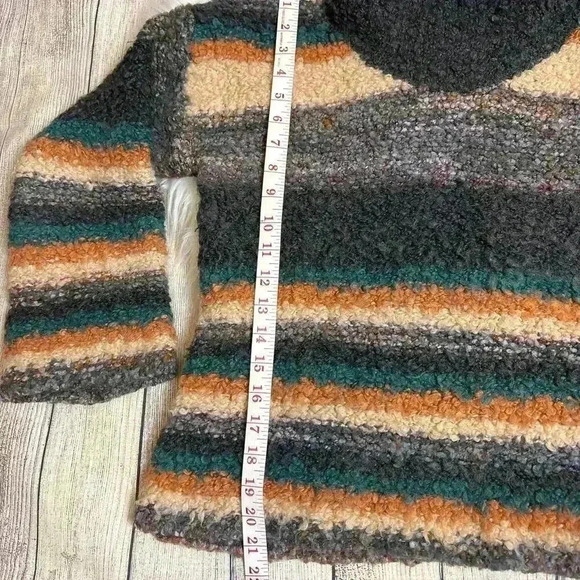 Anthropologie Moth Murray Striped Cowl Neck Sweater Wool Mohair Blend Size XS - Picture 3 of 9